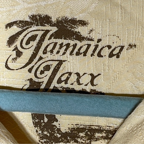 Jamaica Jax Silk Hawaiian Short Sleeve Yellow  Floral Button Up Men’s XXL - Picture 4 of 9